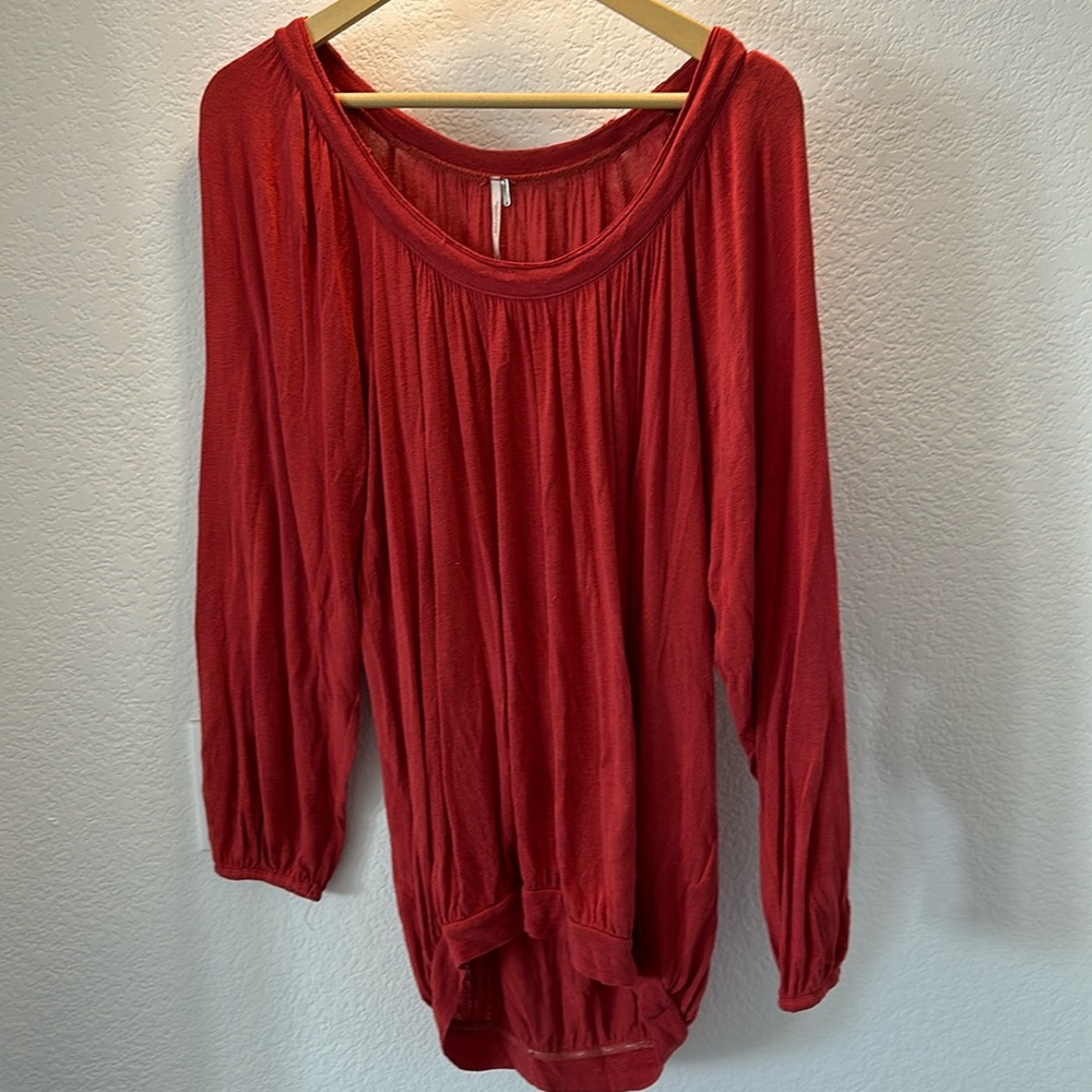 Free people orange/rust top